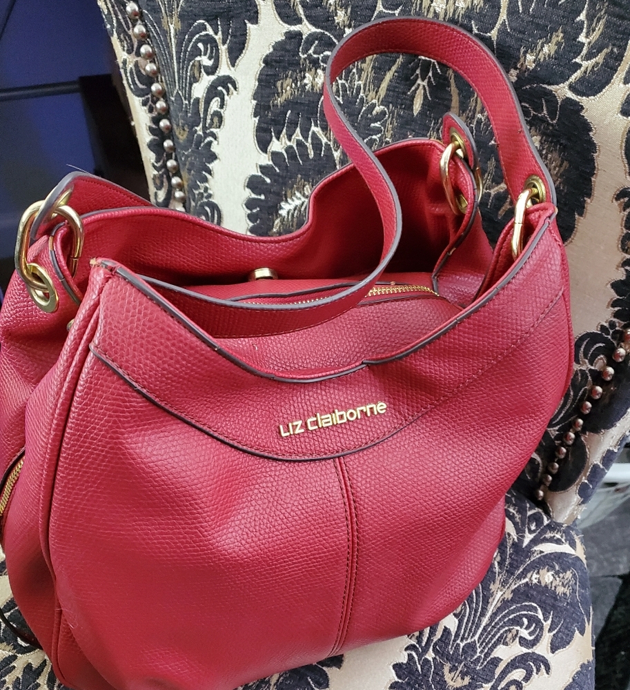 Liz Claiborne red shoulder bag